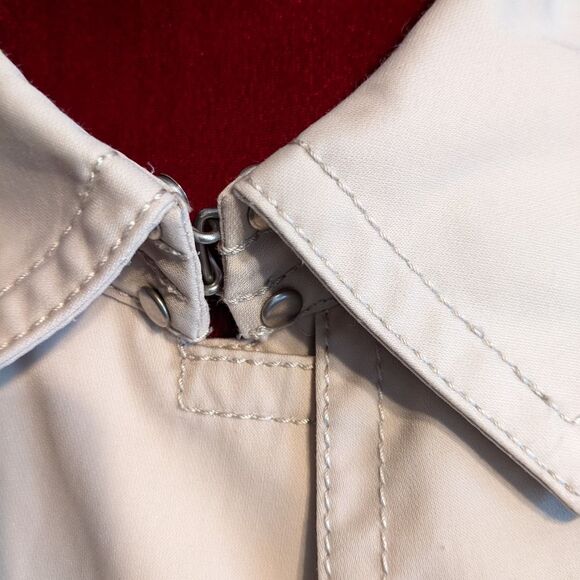 ✅️ Talbots Ivory Cream All Weather Trench Coat - Picture 7 of 11